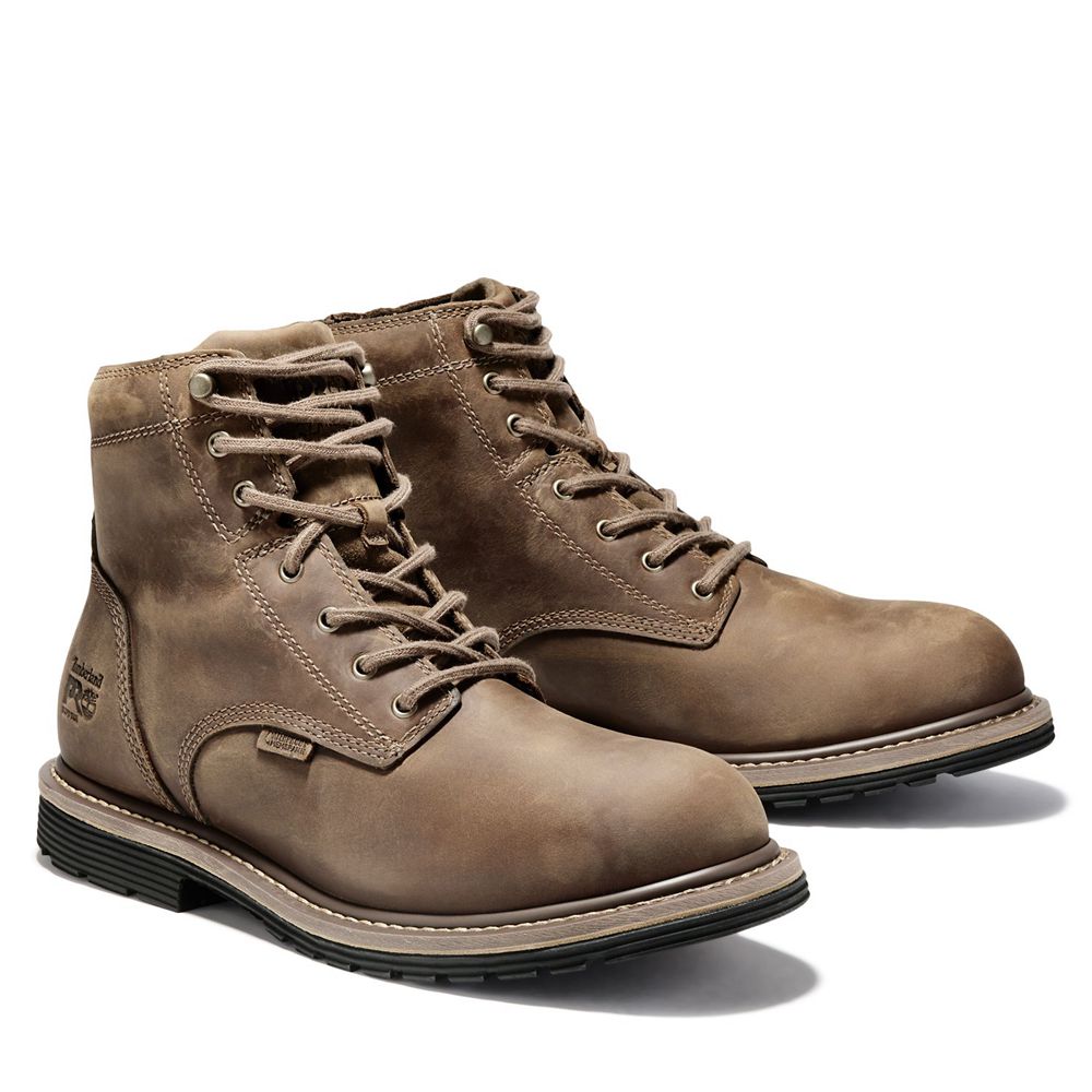 Botas Pro Timberland Hombre Pro Millworks 6\" Soft Toe Marrones - Chile ELC-835271